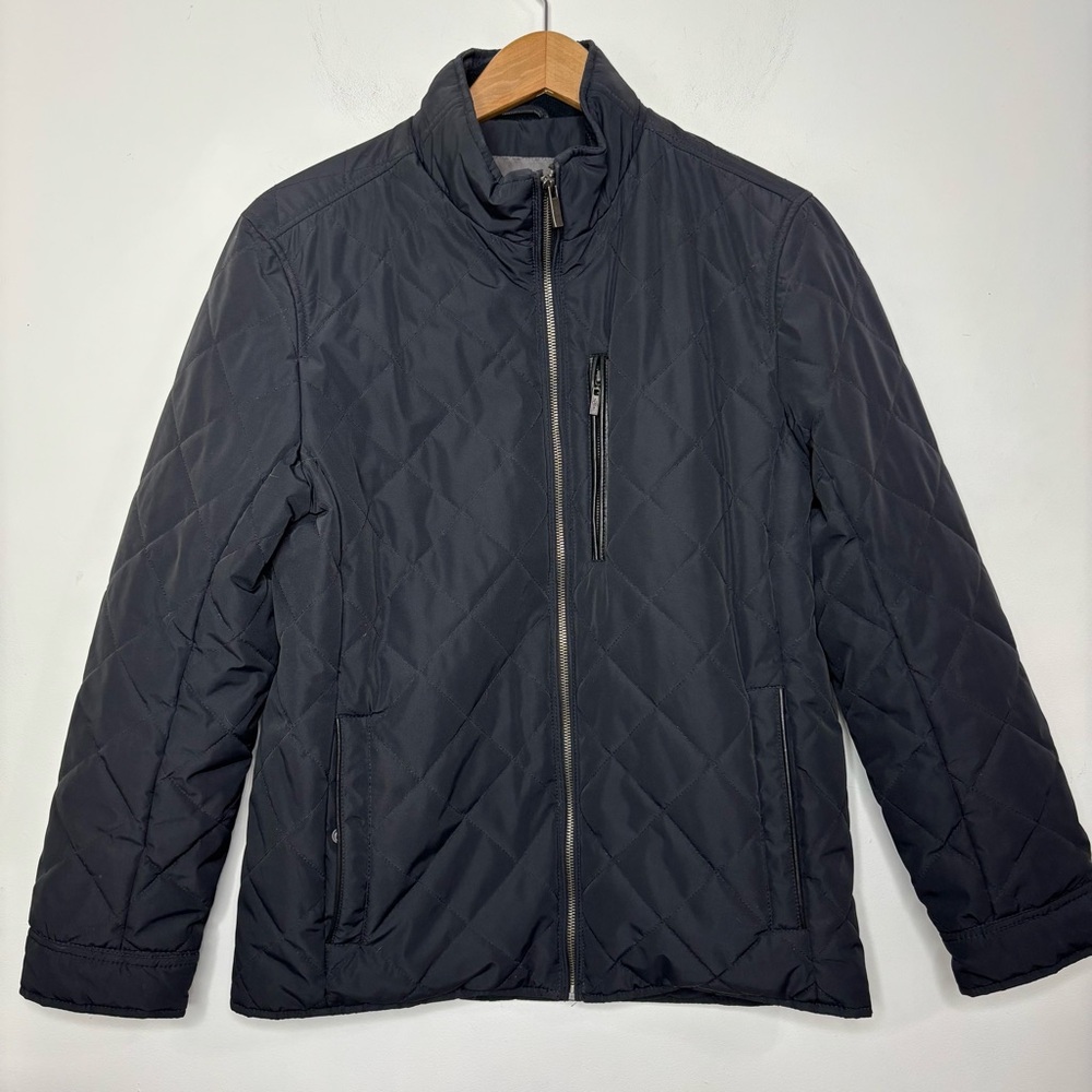 Cole Haan Women's Quilted Jacket Black Size Small Barn Chore